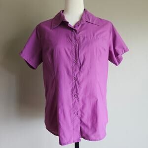 American Outback Shirt Womens M Purple Outdoor Hiking Camping Gorpcore Workwear